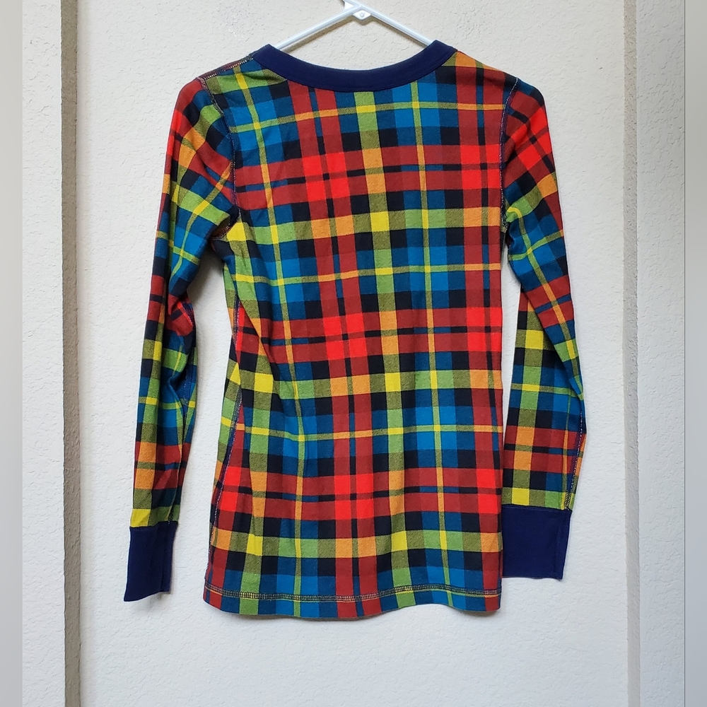 Hanna Andersson Plaid 2pc PJ Set. Size Medium - Picture 4 of 8